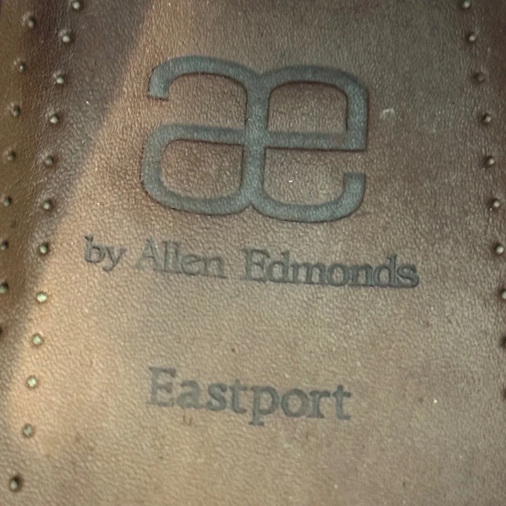 Allen Edmonds Boat Shoe Mens 10 Brown Eastport Leather Casual Loafer 43504